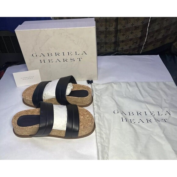 Gabriela Hearst Other - Gabriela Hearst Striker Platform Sandal Black Leather Cork with Bag EU44 11 $690